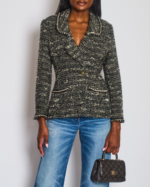 Chanel 94A Single Breasted Wool Jacket with CC Button Detail Size FR 38 (UK 10)