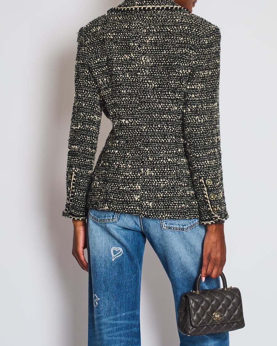 Chanel 94A Single Breasted Wool Jacket with CC Button Detail Size FR 38 (UK 10)