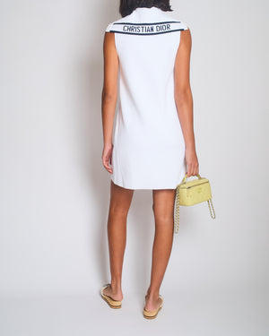 Christian Dior Dioriviera White Sleeveless Knit Straight Mini Dress Size FR 36 (UK 8)