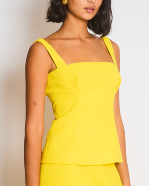 Emilia Wickstead Yellow Top and Skirt Set Size FR 36 (UK 8)