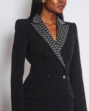 Givenchy Black Embellished Collar Two-Piece Suit Set Size FR 34/36 (UK 6/8)