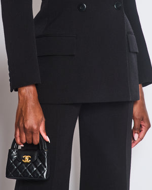 Givenchy Black Embellished Collar Two-Piece Suit Set Size FR 34/36 (UK 6/8)