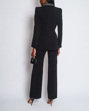 Givenchy Black Embellished Collar Two-Piece Suit Set Size FR 34/36 (UK 6/8)