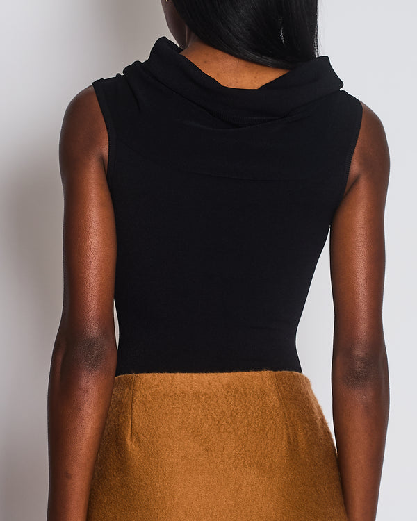 Alaïa Black Hooded Sleeveless Bodysuit size FR 38 (UK 10) RRP £1690