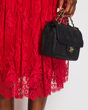 Dolce & Gabbana Red Lace Maxi Skirt Size IT 36 (UK 4)