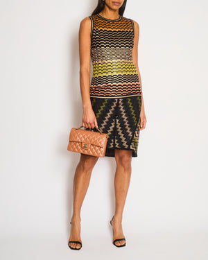 Missoni Brown Zig-Zag Vest Top and Skirt Set Size IT 40/44 (UK 8/12)