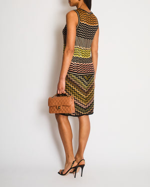 Missoni Brown Zig-Zag Vest Top and Skirt Set Size IT 40/44 (UK 8/12)