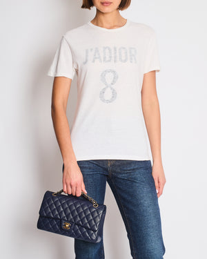 Christian Dior White J'Adore Short Sleeve T-Shirt Size XS (UK 4/6)