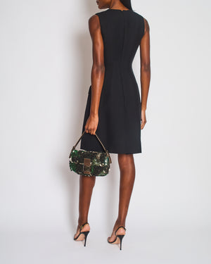Christian Dior Black Halter Neck Midi Dress with Pocket Detail Size FR 38 (UK 10)