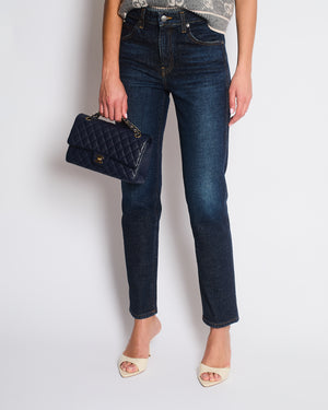 Khaite High-Rise Straight-Leg Dark Blue Jeans Size 26 (UK 8)