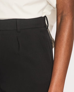 Saint Laurent Black Pin Stripe Straight Leg Trousers Size FR 36 (UK 8)