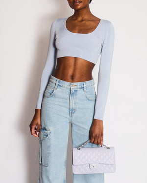 Zimmermann Natura Metallic Jersey Crop Top Size 1 (UK 10)
