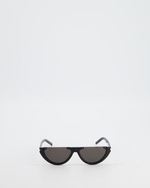 Saint Laurent Black Half-Moon Sunglasses