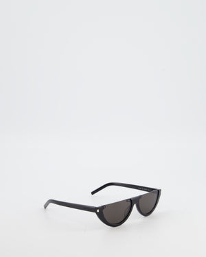 Saint Laurent Black Half-Moon Sunglasses