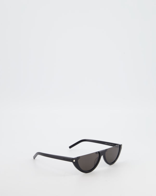 Saint Laurent Black Half-Moon Sunglasses