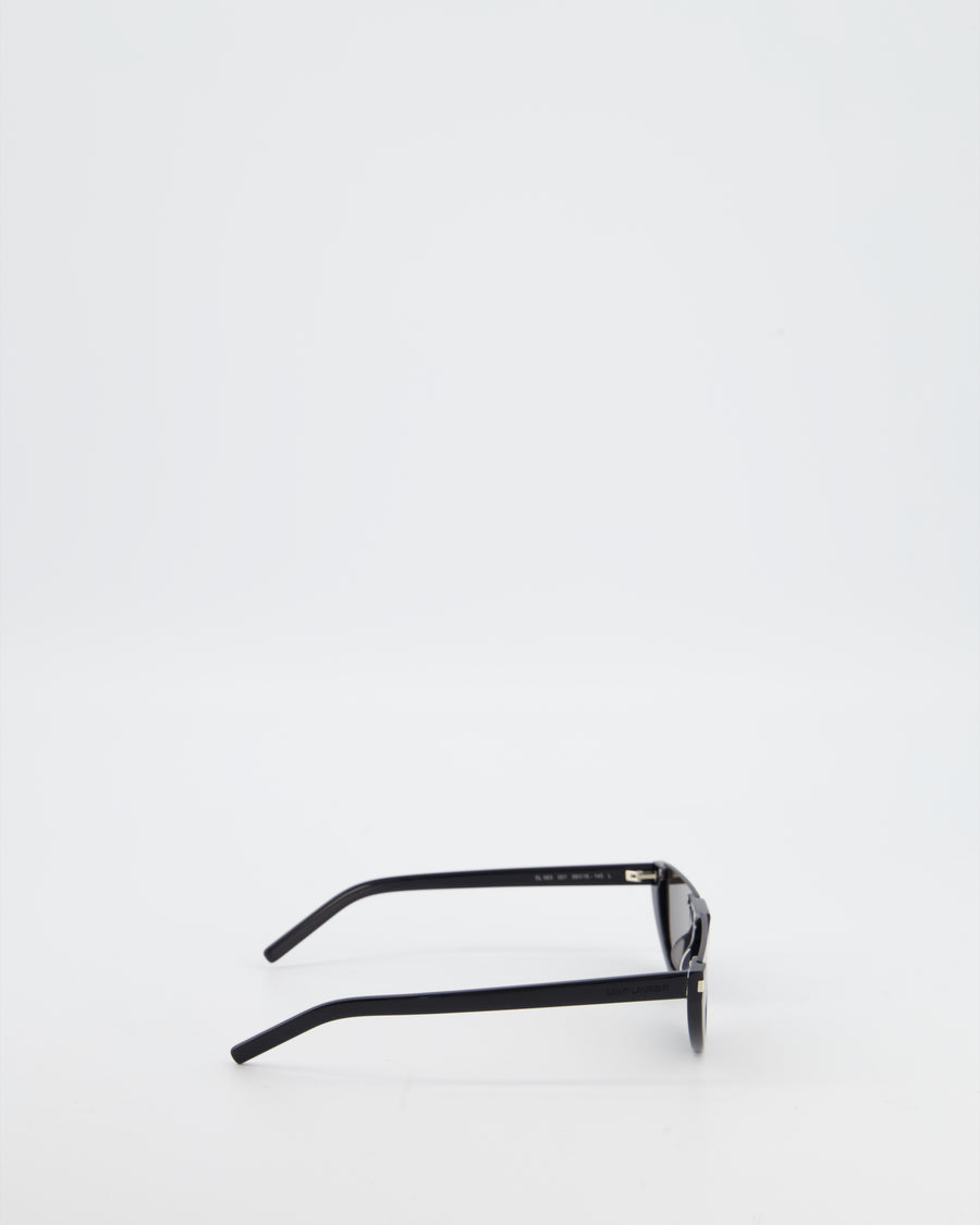 Saint Laurent Black Half-Moon Sunglasses