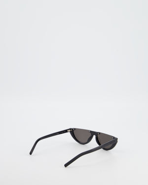 Saint Laurent Black Half-Moon Sunglasses