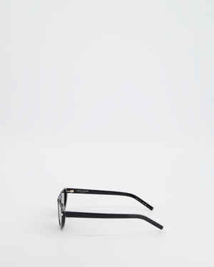 Saint Laurent Black Half-Moon Sunglasses