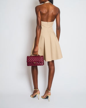 Alaïa Beige Halter Neck Mini Dress Size FR 36 (UK 8)