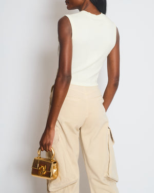 Dion Lee White Corset Style Vest Top Size Medium (UK 10) RRP £500