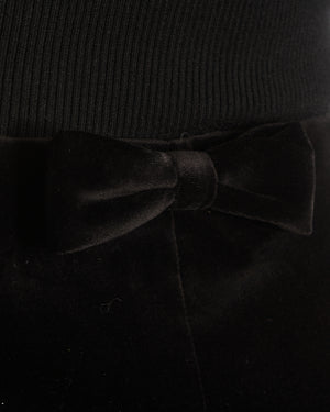 Valentino Black Mini Shorts with Bow Detail Size IT 42 (UK 10)