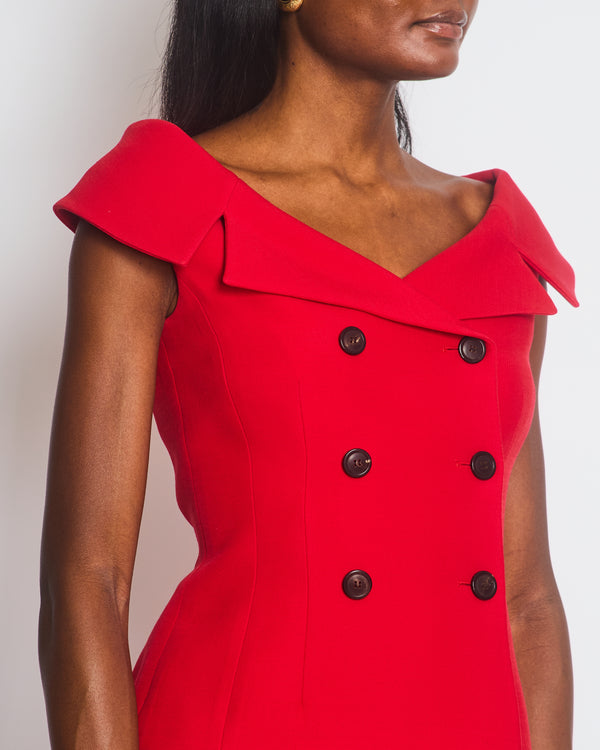 Christian Dior Red Double-Breasted Jacket Size FR 36 (UK 8)