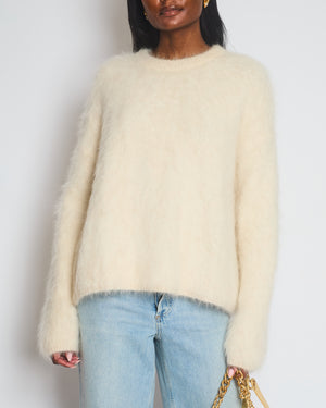 Toteme Cream Boxy Alpaca Blend Jumper Size XS/S (UK 6/10)