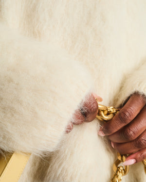 Toteme Cream Boxy Alpaca Blend Jumper Size XS/S (UK 6/10)