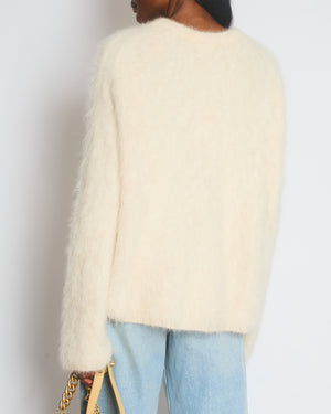 Toteme Cream Boxy Alpaca Blend Jumper Size XS/S (UK 6/10)