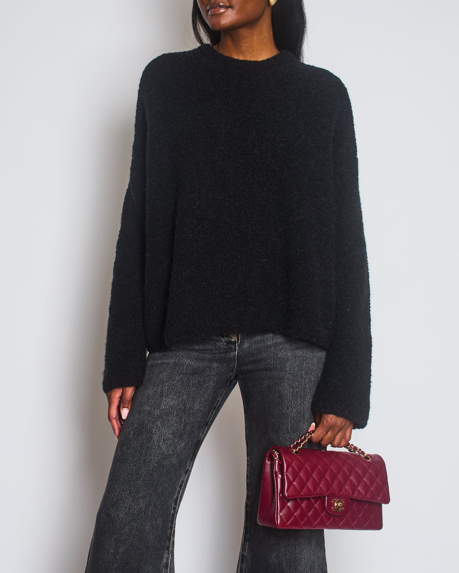 Totême Black Boucle Knit Jumper Size XS/S (UK 6/10)