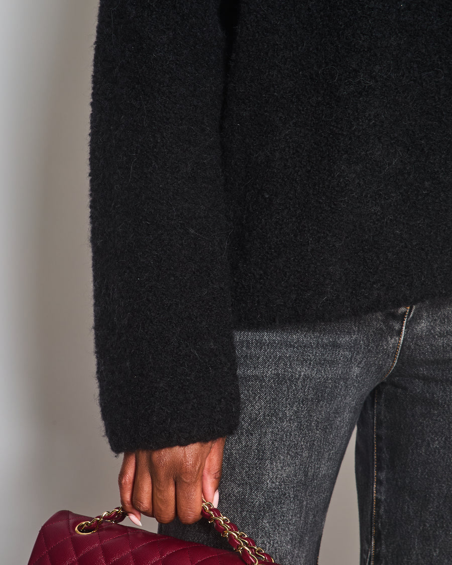 Totême Black Boucle Knit Jumper Size XS/S (UK 6/10)