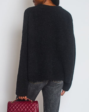Totême Black Boucle Knit Jumper Size XS/S (UK 6/10)