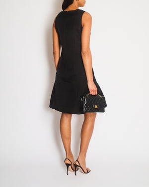 Chanel Black Sleeveless A-Line Midi Dress Size FR 36 (UK 8)