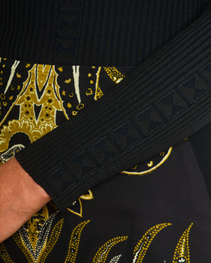 Hermes Long-Sleeve Jumper in Black Shiny Silk Knit RRP - £1,690 Size FR 36 (UK 8)