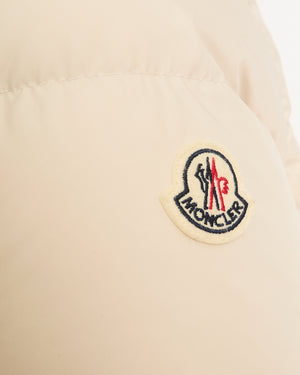 Moncler Cream Puffer Jacket Size 1 (UK 10)