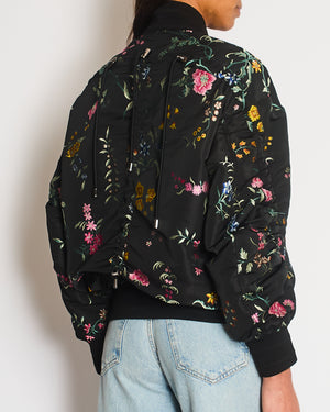 Christian Dior Black Embroidered Bomber Jacket Detail Size FR S-38 (UK 10)