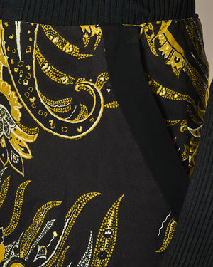 Etro Black Paisley Print Maxi Skirt Size IT 40 (UK 8)