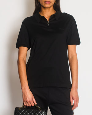 Brioni Black Logo Short Sleeve Polo Size S (UK 6/8)