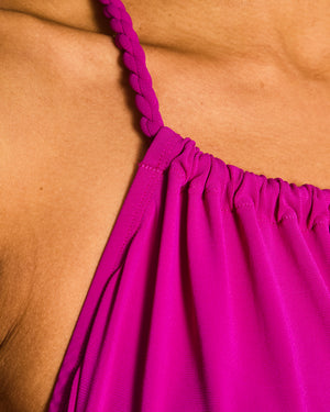 ERES Purple Beach Cover-Up with Twisted Strap Detail Size S (UK 8)