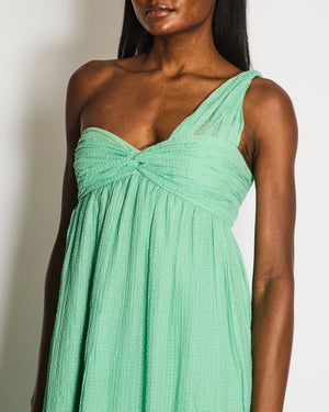 M Missoni Pastel Green One Shoulder Maxi Dress Size UK 10