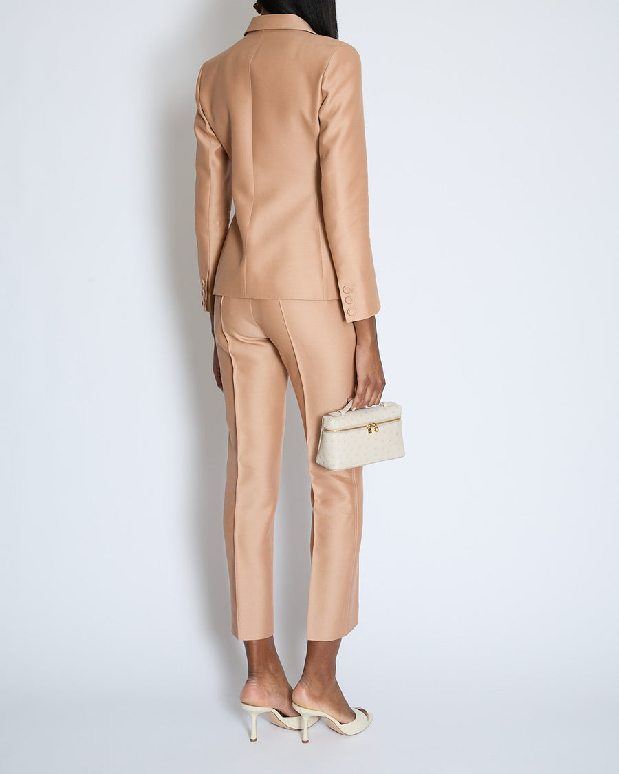 Christian Dior Beige Bar Jacket with Matching Trouser Set Size FR 36 (UK 8)