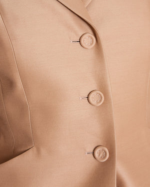 Christian Dior Beige Bar Jacket with Matching Trouser Set Size FR 36 (UK 8)