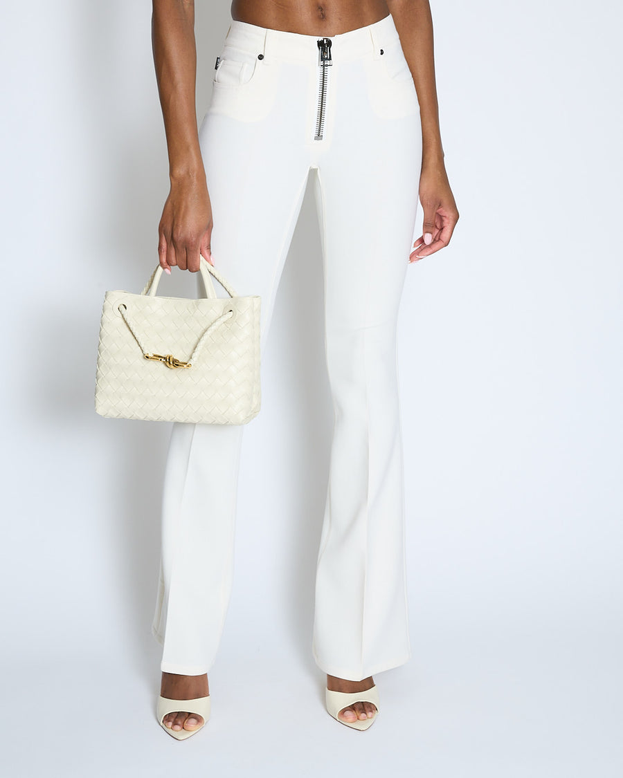 Tom Ford White High-Waisted Flared Trousers Size IT 36 (UK 4)