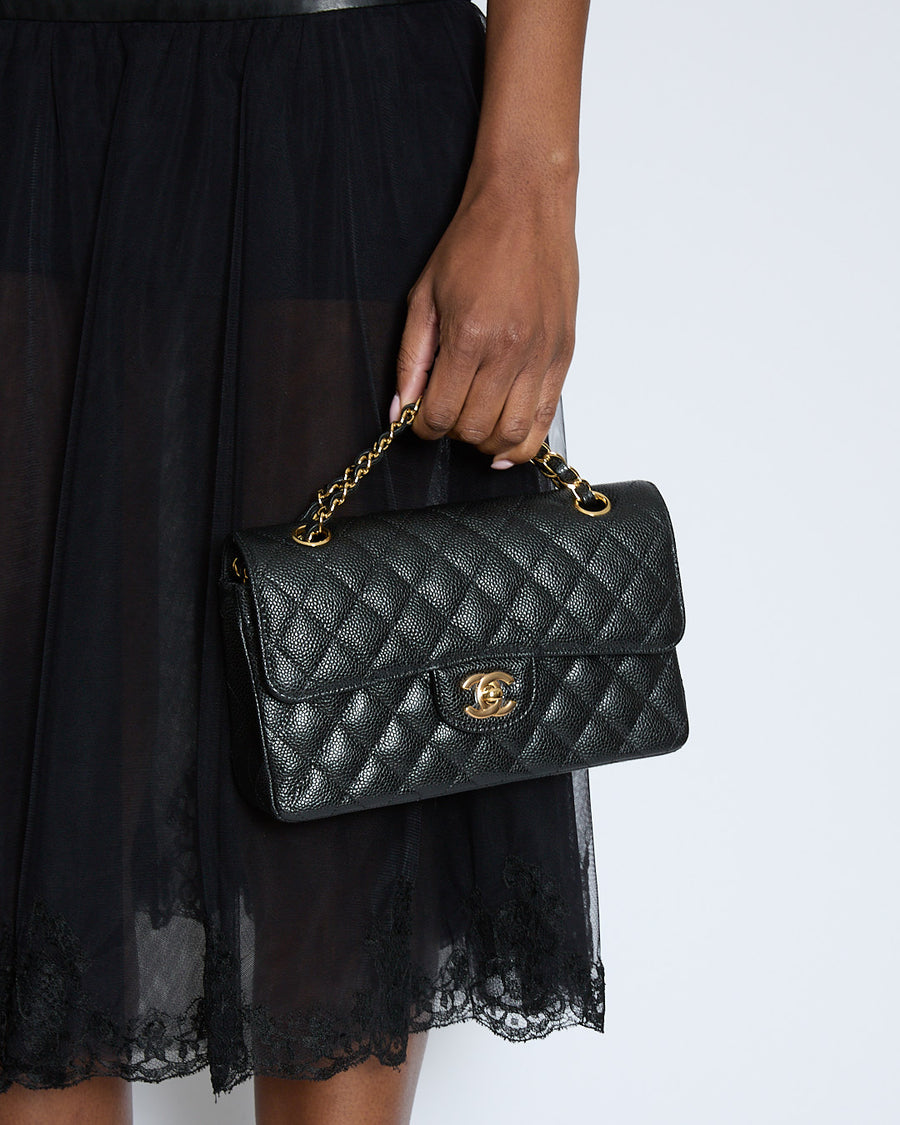 Givenchy Black Leather and Lace Midi Skirt with Floral Trim Size FR 36 (UK 8)