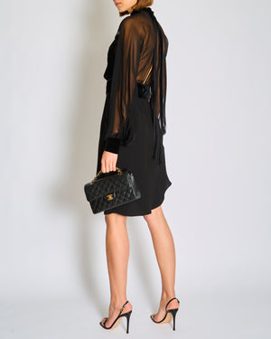 tom ford black mini dress Embellished Heart Cup Detail Mini Dress in Black - 4 main image 1