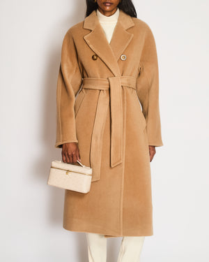 Max Mara Beige Wool Double-Breasted Coat Size IT 34 (UK 4)