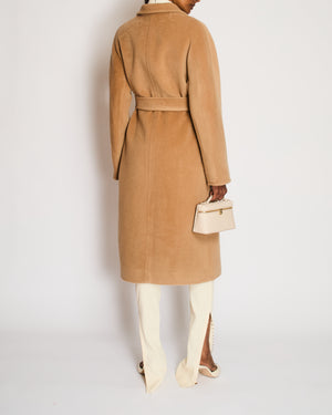Max Mara Beige Wool Double-Breasted Coat Size IT 34 (UK 4)