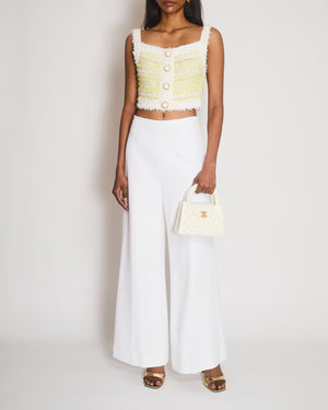 Alaïa White High-Waisted Trousers Size FR 38 (UK 10)