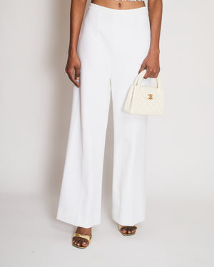 Alaïa White High-Waisted Trousers Size FR 38 (UK 10)
