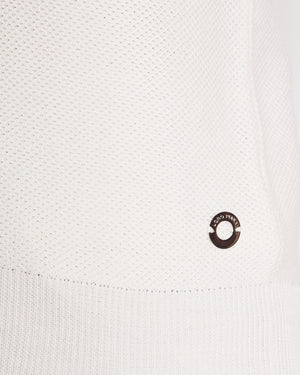 Loro Piana White Round Neck Short Sleeve T-Shirt Size IT 38 (UK 6)